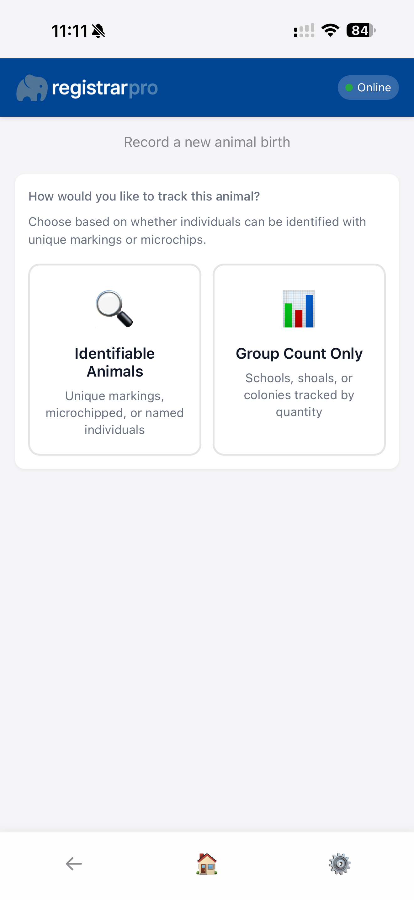 Tracking Level Selection
